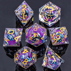 Roycevon gift box packaging keeps dice protected and portable.