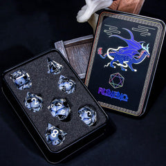 Roycevon storage jar keeps dice organized and protected.