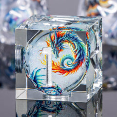 Roycevon white resin dice close-up, vivid numbers for quick reads.