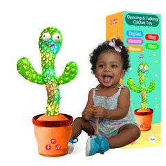 ROYPOUTA dancing talking cactus front view encourages safe, interactive play for curious kids