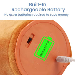 ROYPOUTA rechargeable dancing cactus toy charging-port; built-in battery for hours of play.
