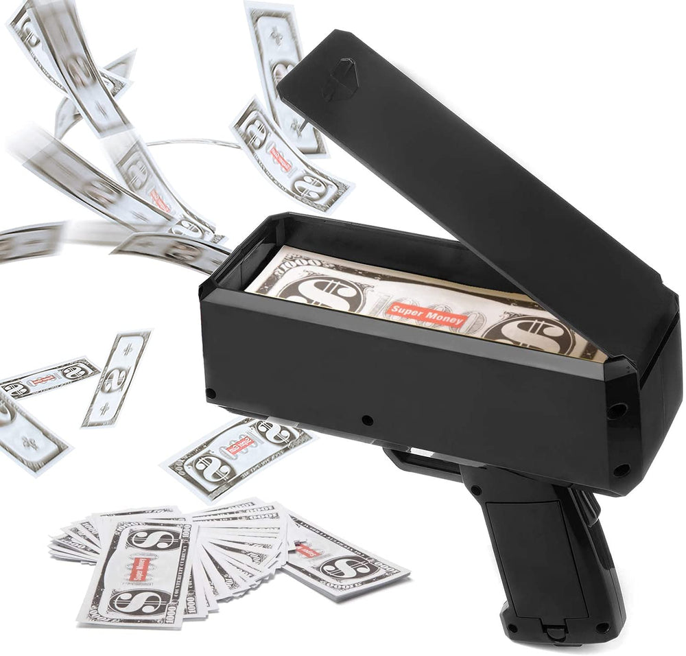 ROZOTKOE money gun black cash spray hero boosts party visuals