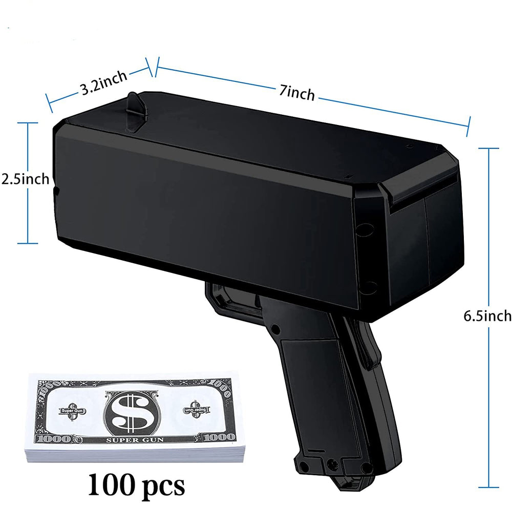 ROZOTKOE money gun black party prop at weddings and clubs