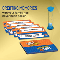 R&R Games Time's Up! Title Recall Freeze Challenge round adds tension and laughs.