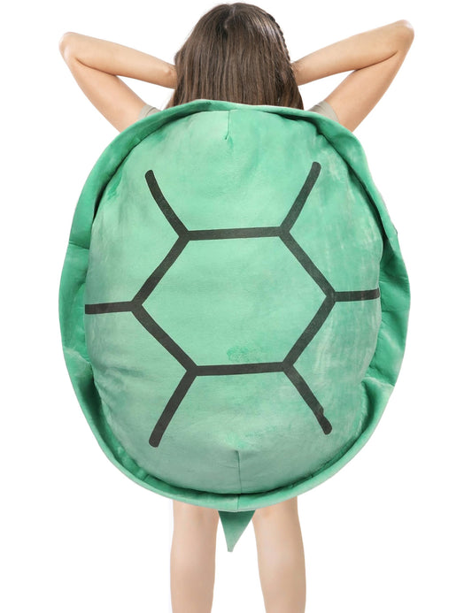 Rruonshully turtle shell pillow worn as a cozy costume accessory.