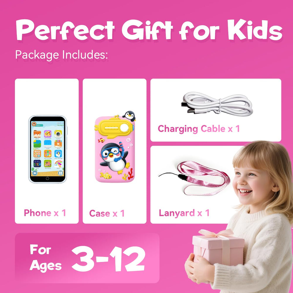 Rseaay Kids Smart Phone battery indicator supports long play.