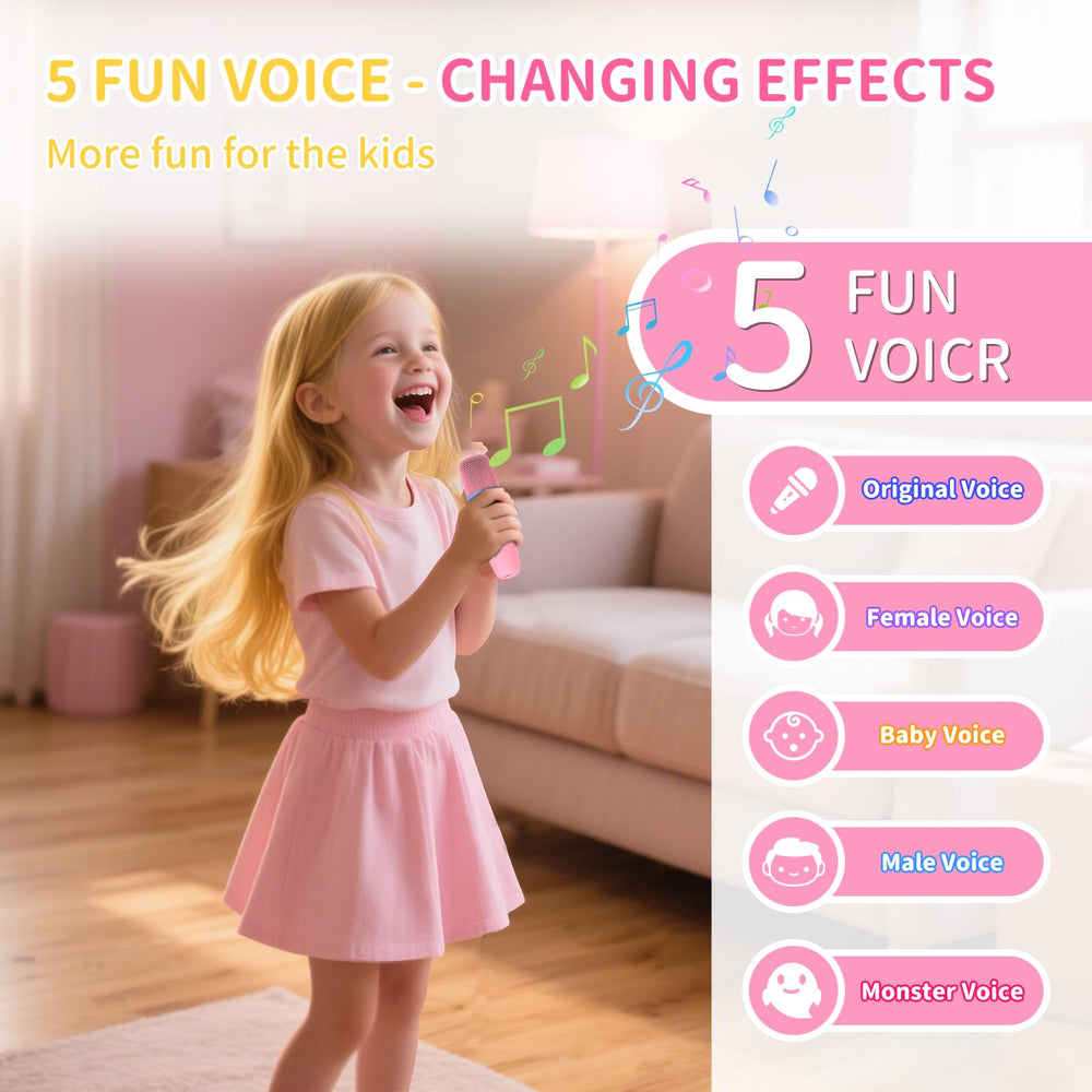 RSSIDOL mini karaoke LED light effects create a colorful party ambiance.