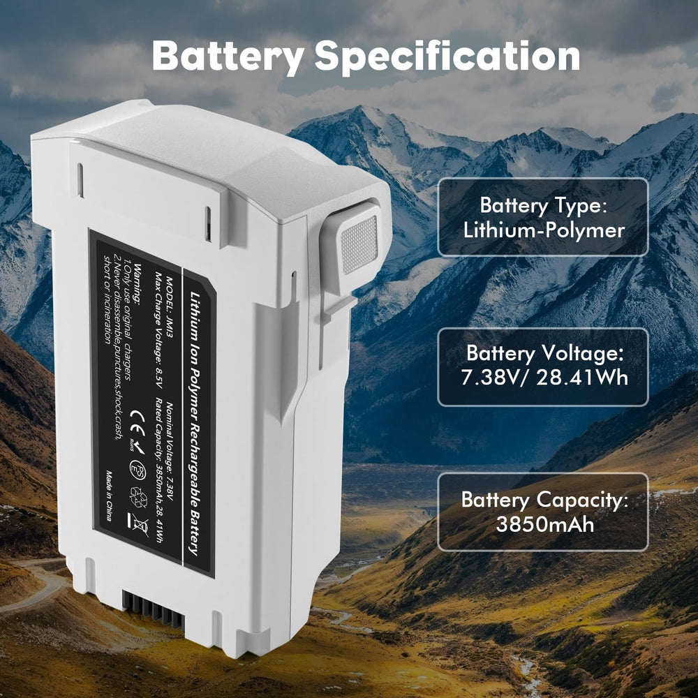 Rszfnjxry Battery Plus flight time chart noting up to 47 minutes on Mini 3 Pro.