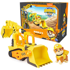 Rubble & Crew bulldozer truck detail shows authentic PAW Patrol styling for imaginative play.