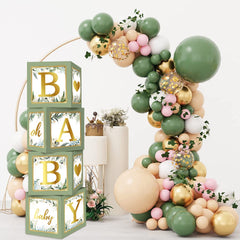 RUBFAC sage green baby boxes look photo-ready for moments.