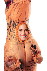 Rubies Original T-Rex inflatable battery pack powers the outfit.