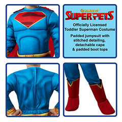 Rubies Superman toddler detachable cape for versatile costume looks