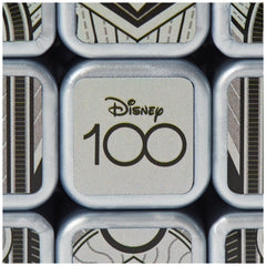 Rubik’s Disney100 Platinum Cube in hand, portable brain teaser for on-the-go play.