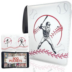 Rucher baseball card binder with cover illustrations showcasing action art and protection.