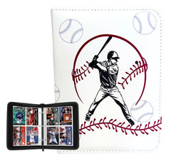 Packaging shows binder and sleeves ready for safe storage and display.