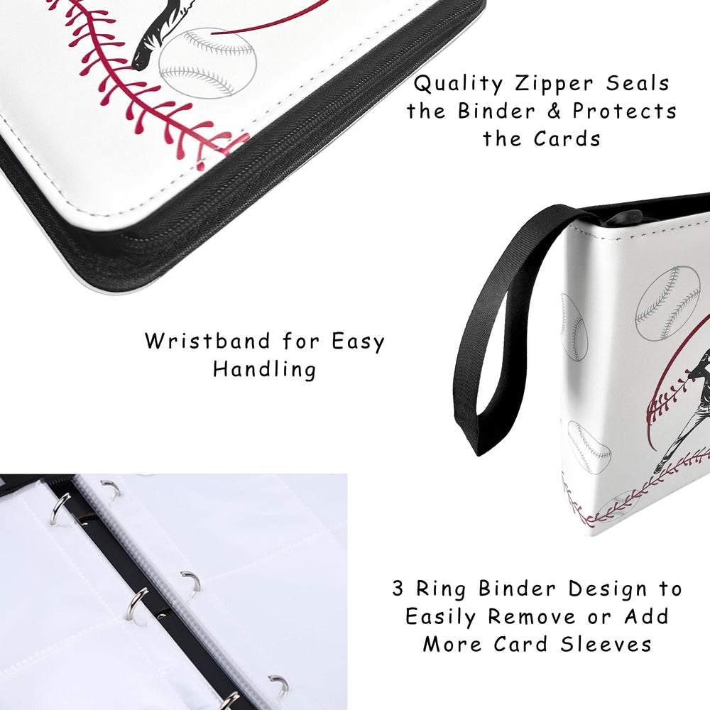Rucher white cover binder shows off your collection with a stylish, sturdy finish.