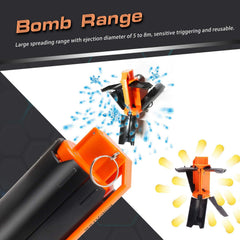 Package contents displayed: one toy and ten bullets for immediate action.