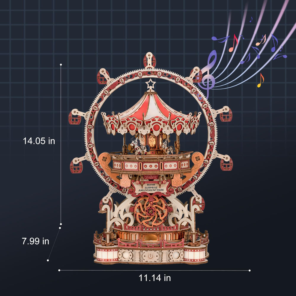 RUIFAM 3D puzzle instruction guide and tools support smooth assembly.