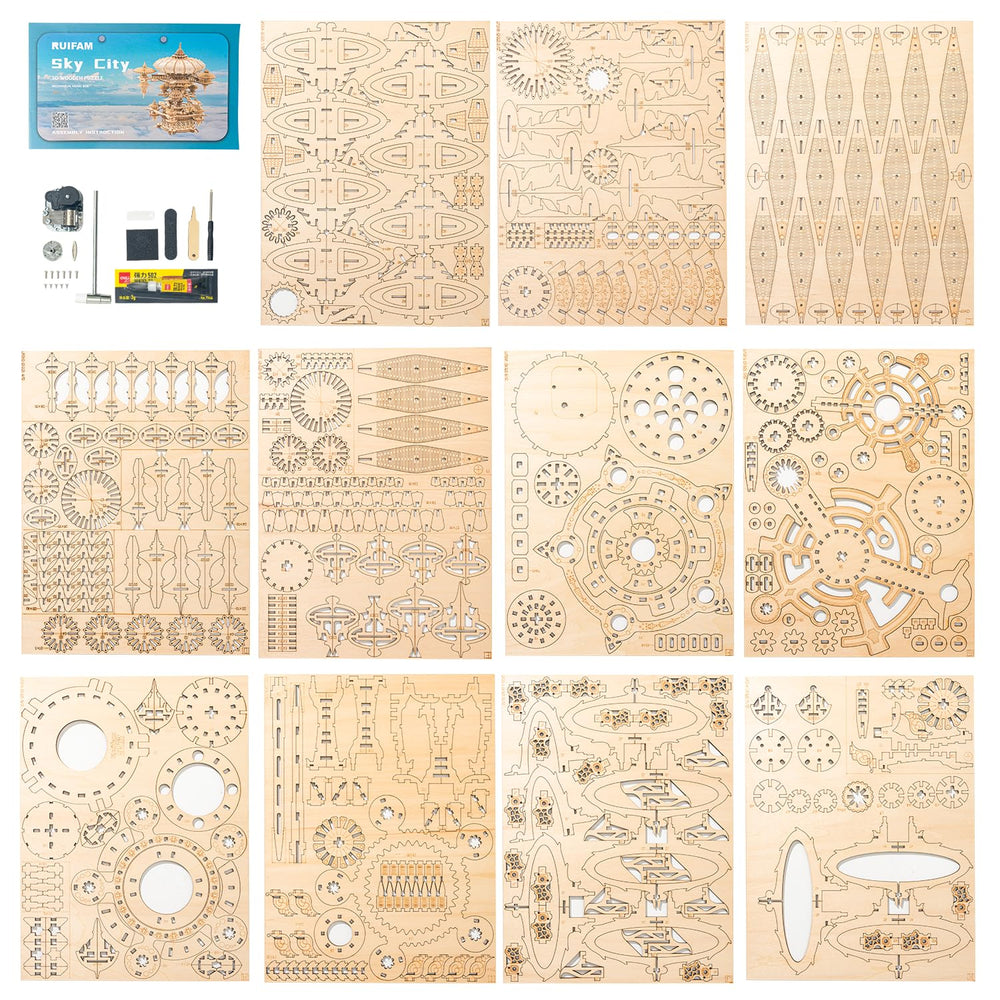 RUIFAM SkyCity mortise-tenon joints enable glue-free assembly