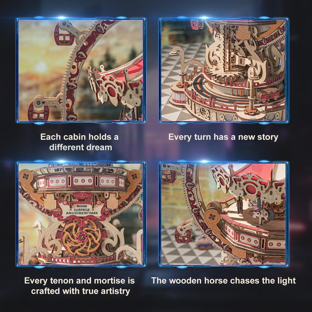 RUIFAM wooden puzzle desk decor adds refined art to any space.