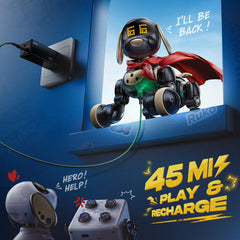 Ruko 18011 rechargeable setup emphasizes 45 minutes of play per charge.