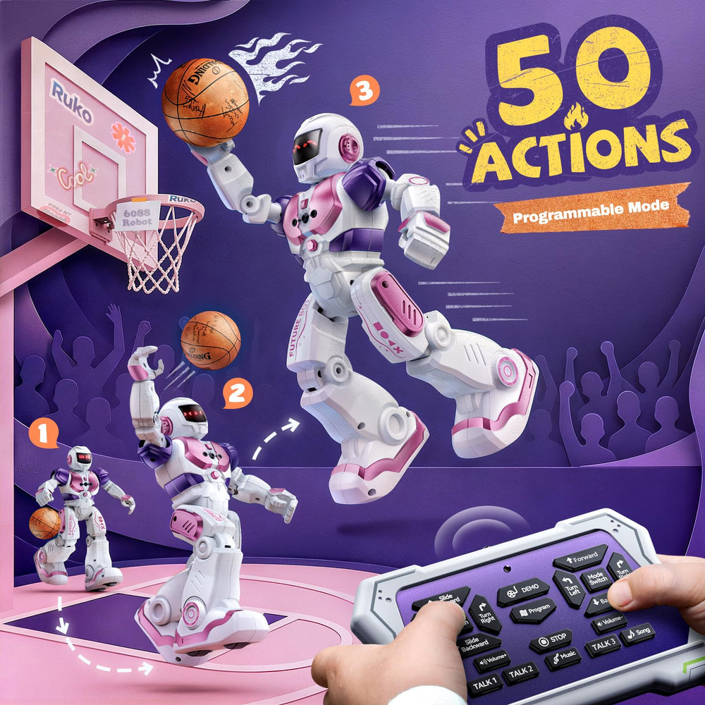 Ruko 6088 RC robot made from durable ABS material for safe fun