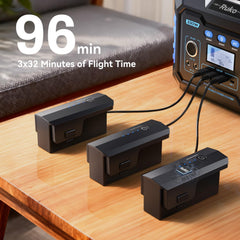 Ruko F11GIM2 long-flight-time batteries enabling extended shooting sessions.