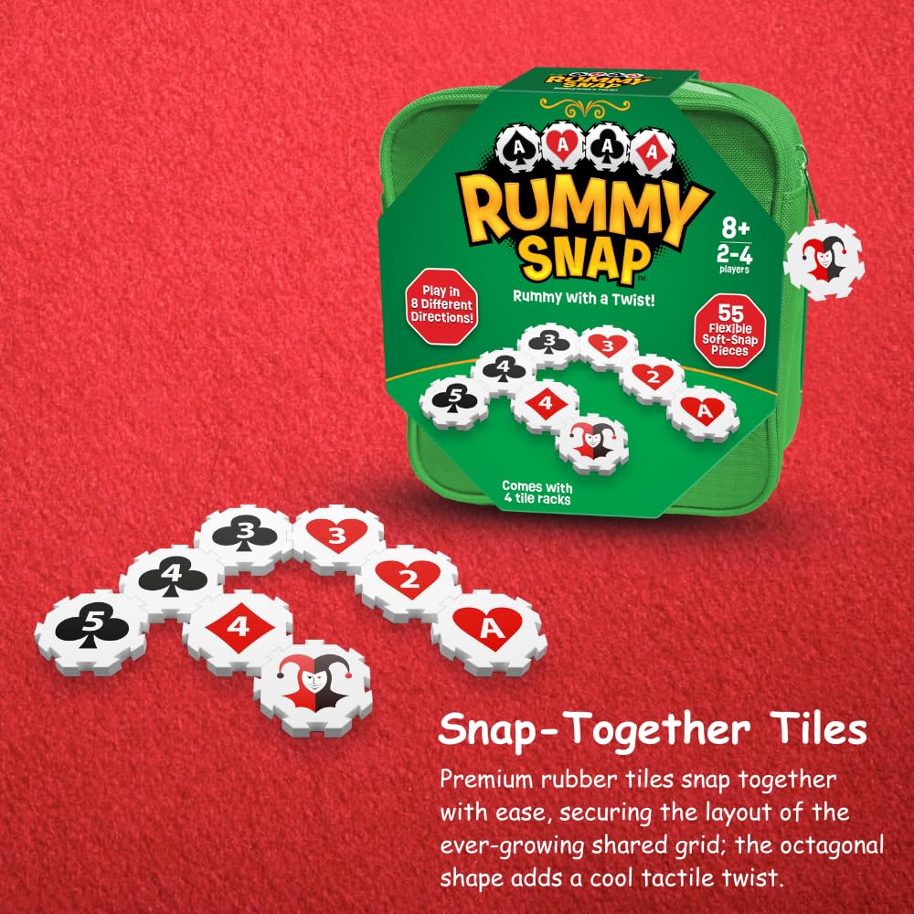 Rummy Snap soft-snap tiles showcase tactile, secure connections.