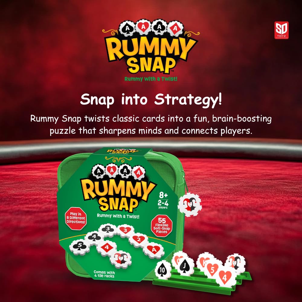 Rummy Snap wild jokers featured with powers for exciting twists.