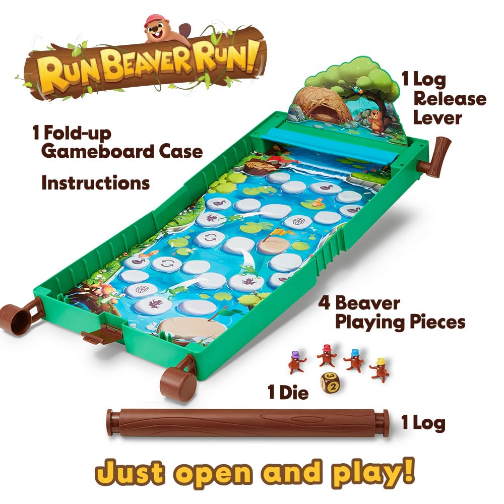 Magnetic rolling log appears mid-race, surprising players.