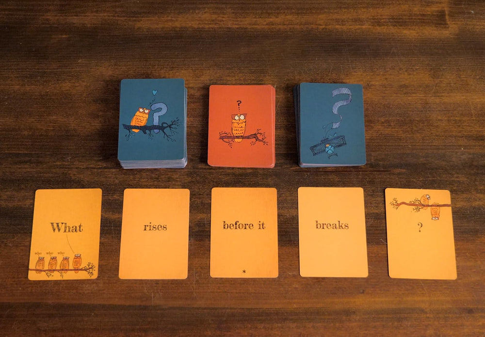 Runaway Parade Smug Owls card game is compact and portable for travel.