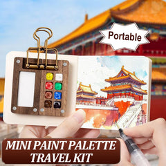 RunBuxd metal binder storage keeps paints organized during travel