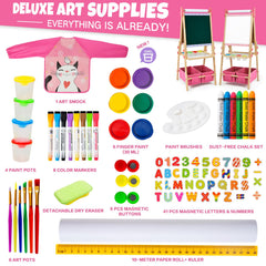 Rundad height-adjustable easel grows with your child for long-lasting comfort