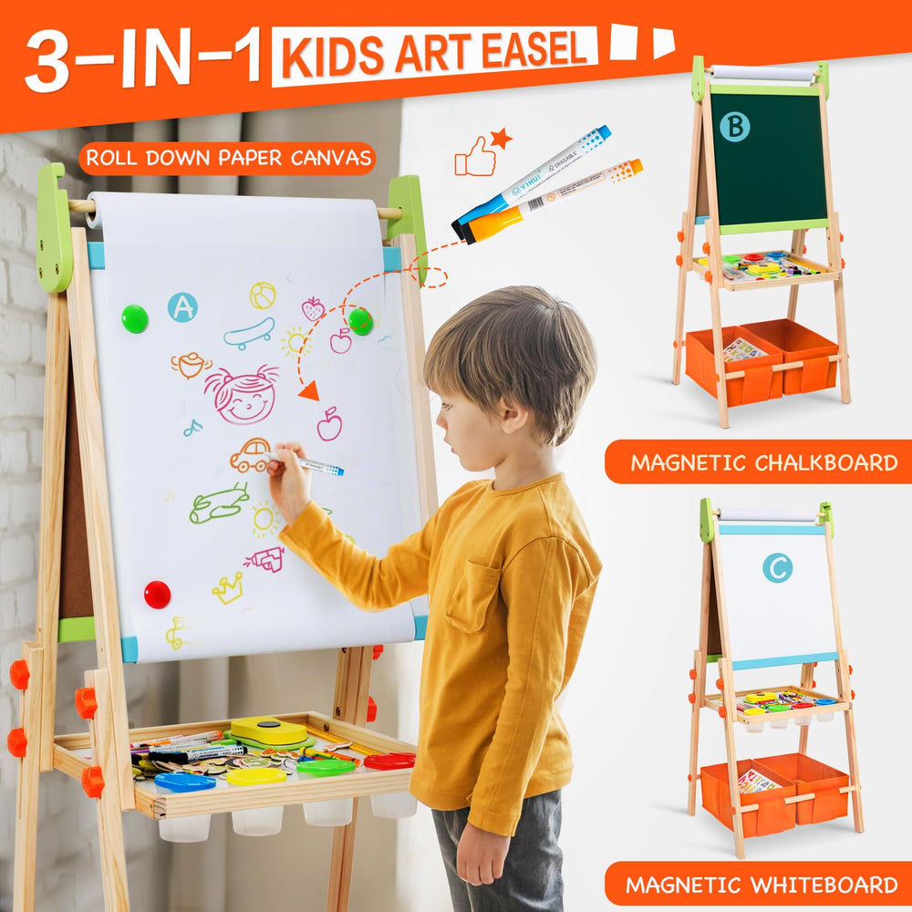 Rundad Kids Easel with 100+ accessories for varied art activities