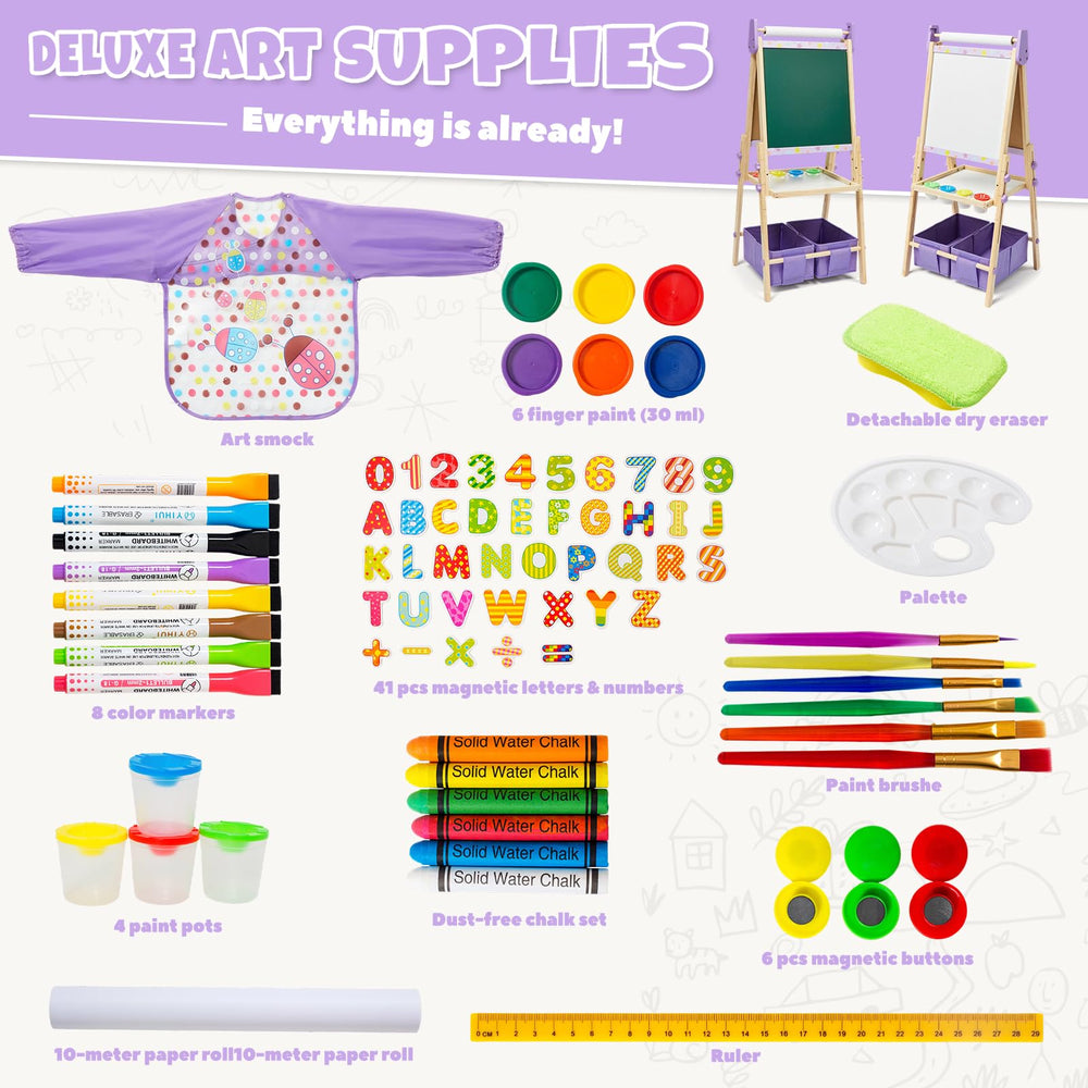 Rundad toddler art easel fosters early creativity and safe drawing experiences