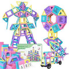 Rurvale 100pc magnetic tiles set for limitless creative building