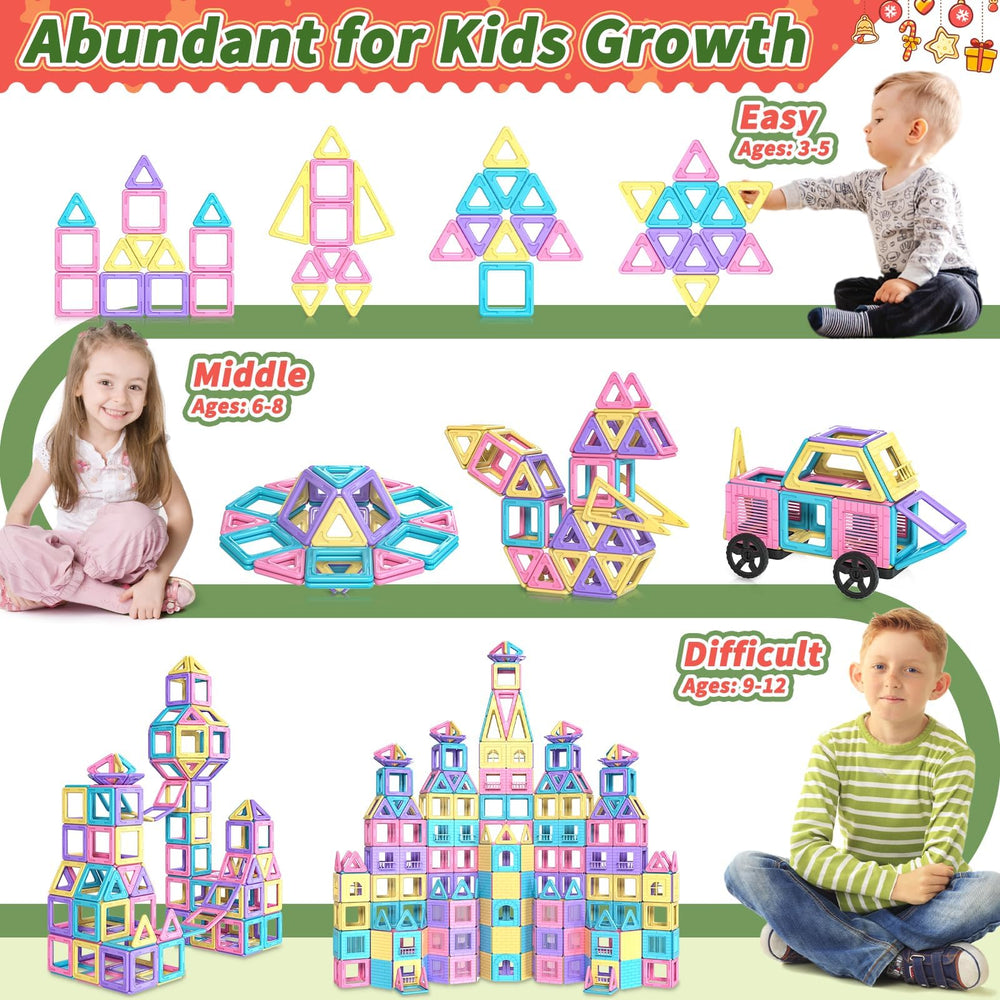 Rurvale magnetic tiles carrying bag portable set for travel and daycare