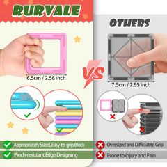 Rurvale magnetic tiles cars easy designs spark imaginative play