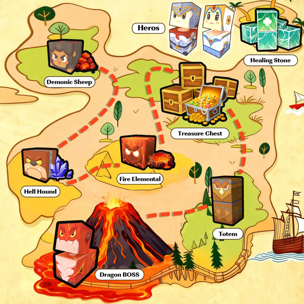 Rurvale monsters and adventure elements with magnetic blocks spark storytelling.