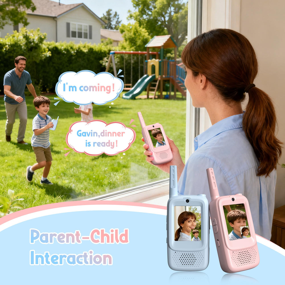 Rush Deer kids video walkie talkies with voice effects for playful interactions
