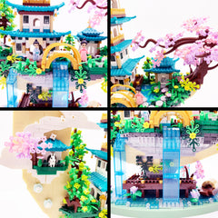 RUUQRUU micro Japanese sakura tree house creates tranquil bonsai ambiance