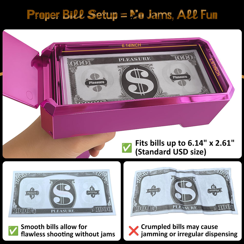 RUVINCE Money Gun handheld design fits comfortable grip