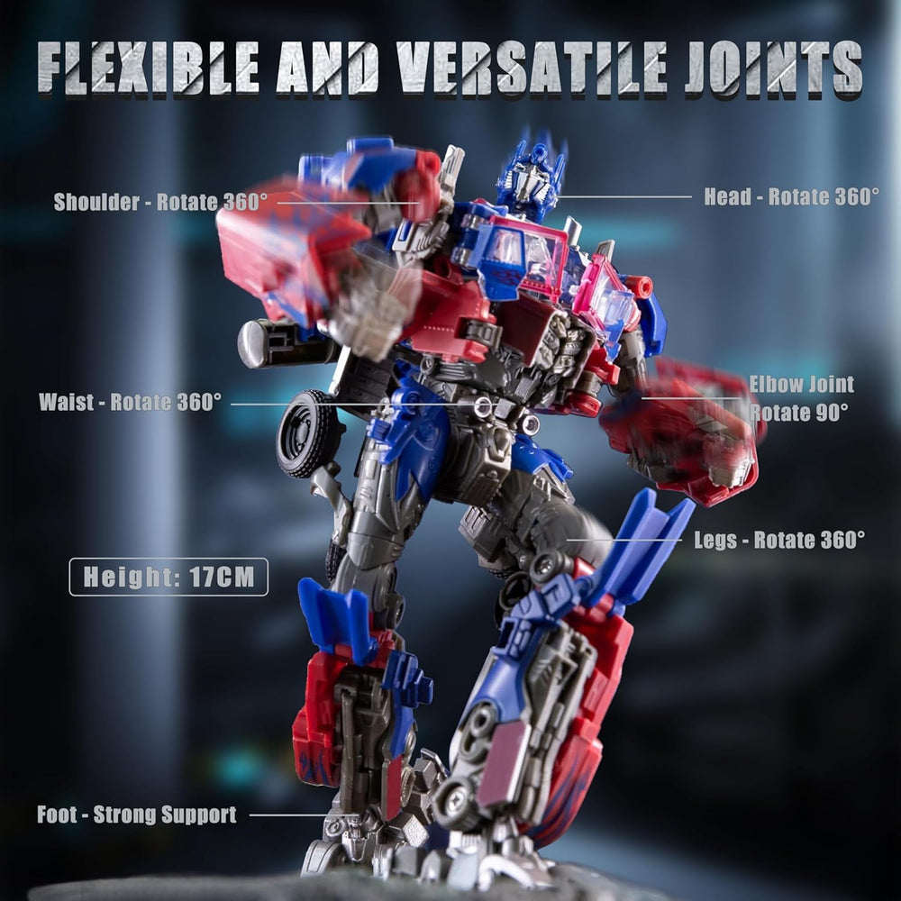 Rwbxq Deformation Robot Toy 8inch size proves portable and easy for kids.