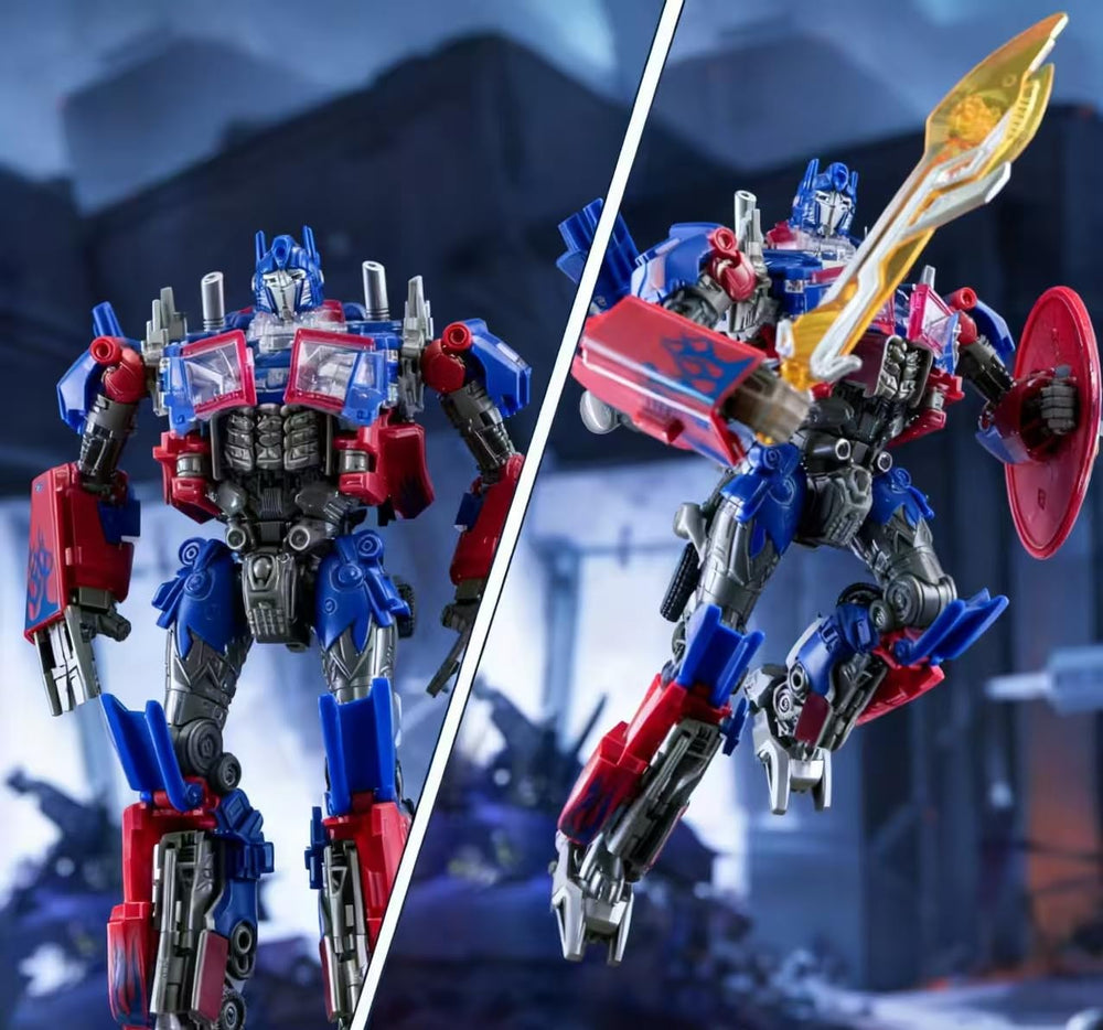 Rwbxq Deformation Robot Toy truck mode demonstrates transformable action for gameplay.