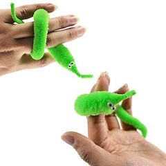 RWHXRWY colorful worms close-up showcasing ten vibrant colors for parties.