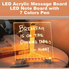 RWSEFK LED note board colors brighten workspace for planning and doodling.