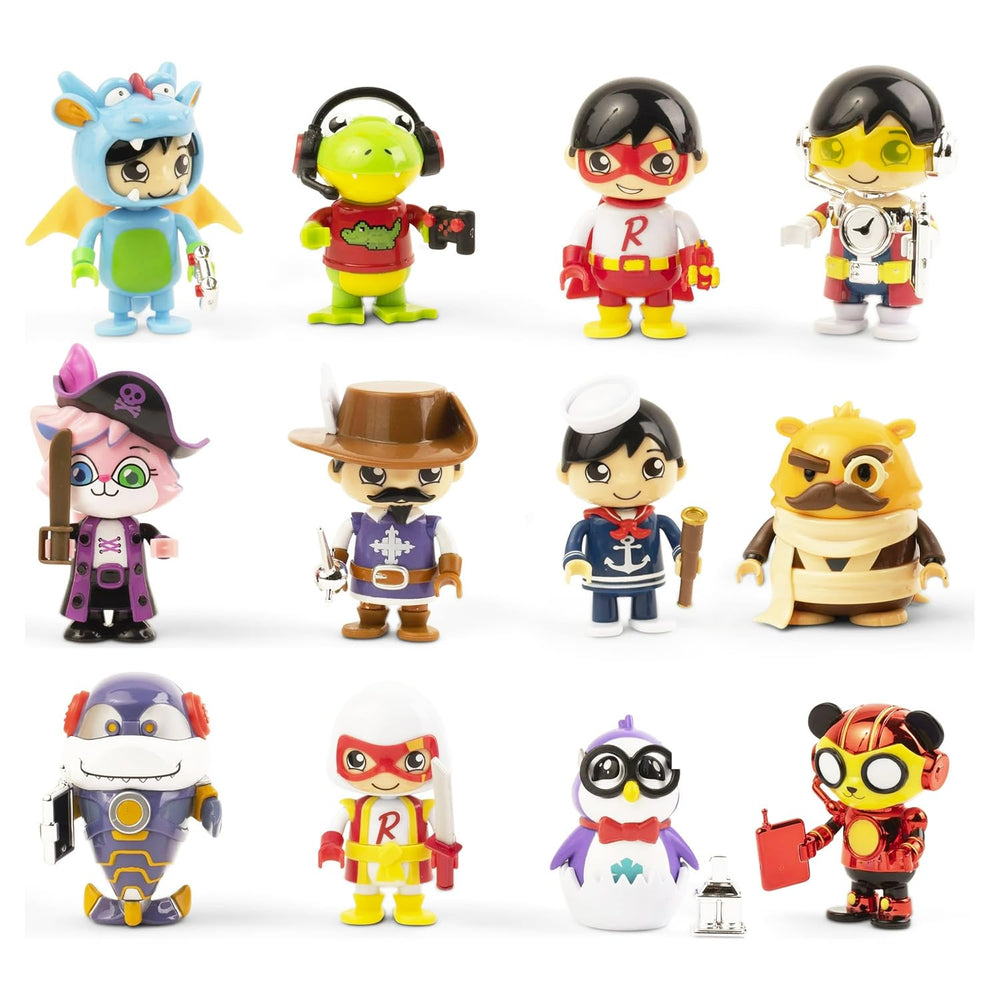 Ryan's World mystery figurines offer collectible mini figures to spark imaginative play.