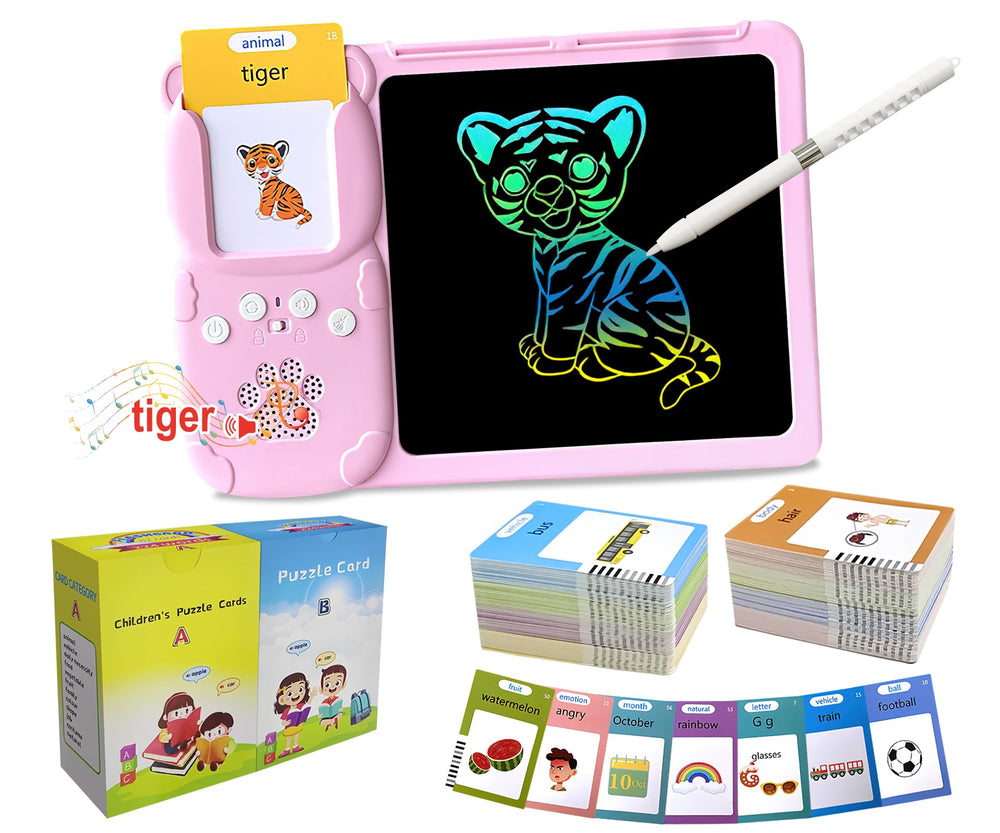 Rylai talking flash cards display with 510 sight words for early reading practice