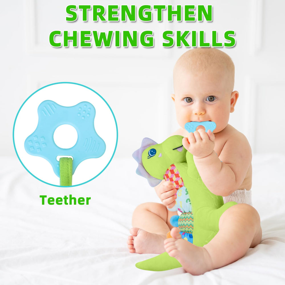 Ryotagift Baby Dino Toy eight-color patterns stimulate visual interest