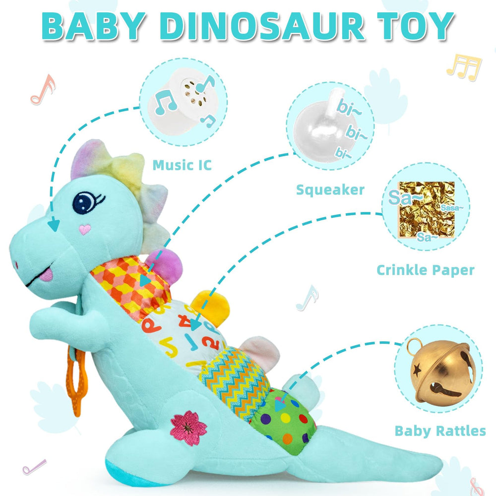 Ryotagift dino tail with bell for engaging rattling rhythm